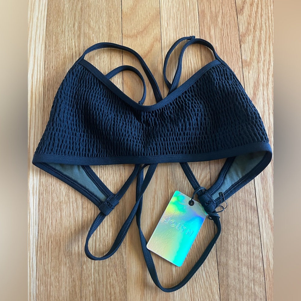 Jolyn Clothing Black Bikini Top